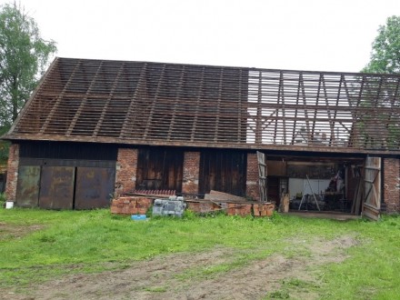 16 czerwca 2020 - rozbiórka starej stodoły